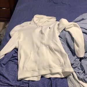 White polo hoodie brand new